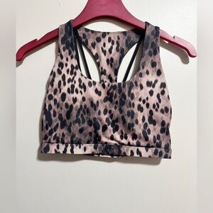 Woman’s Fabletics Leopard Print Sports Bra